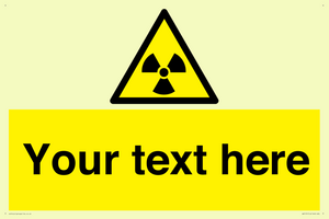 Custom Radioactive Material Sign